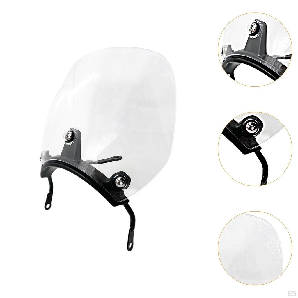 Motorbike Windshield Extended Deflector Front Replacement Sturdy Modern Wind for Guerrilla
