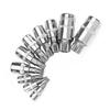 10pcs Set XZN 12 Point Spline Bit Socket  S2 Steel 4-18mm Car Anti-Rust Ratchets Wrench Hand Tools High Hardness Blue Box