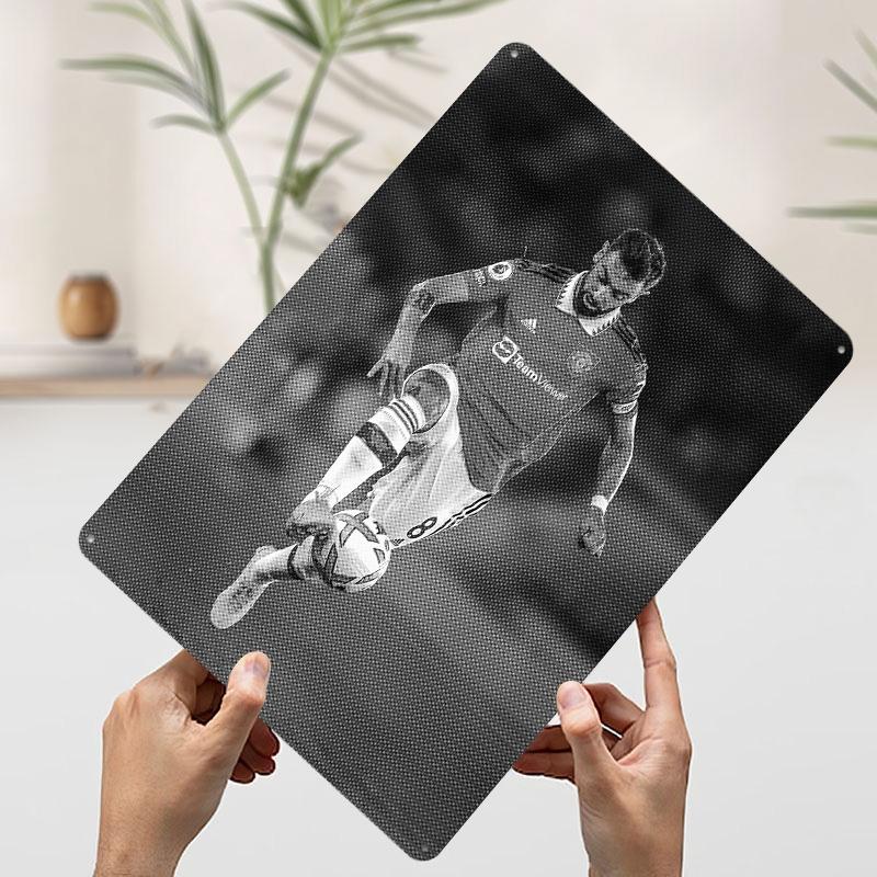 Bruno Fernandes Printed Poster Customized Wall Art Retro Vintage Metal Tin Signs for Room Modern Home Decoration Luxury House