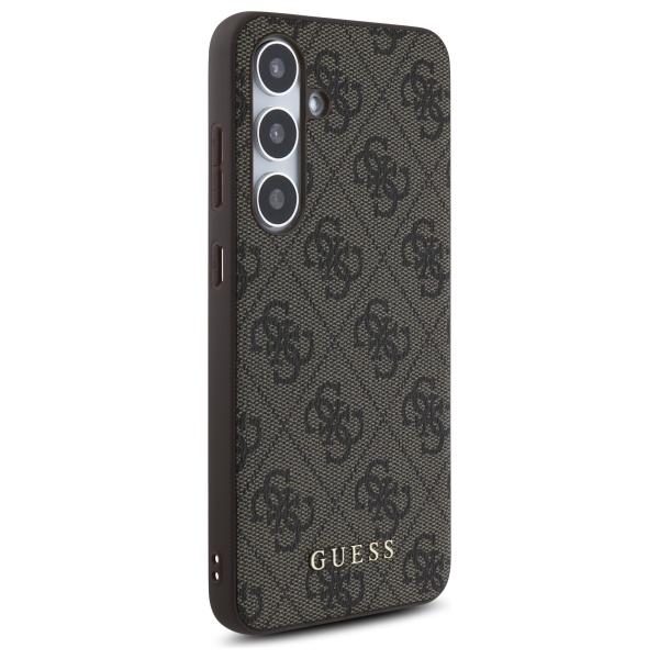 Guess Guhcs24Feg4Gfbr S24 Fe S721        Brązowy/Brown Hardcase 4G Metal Gold Logo