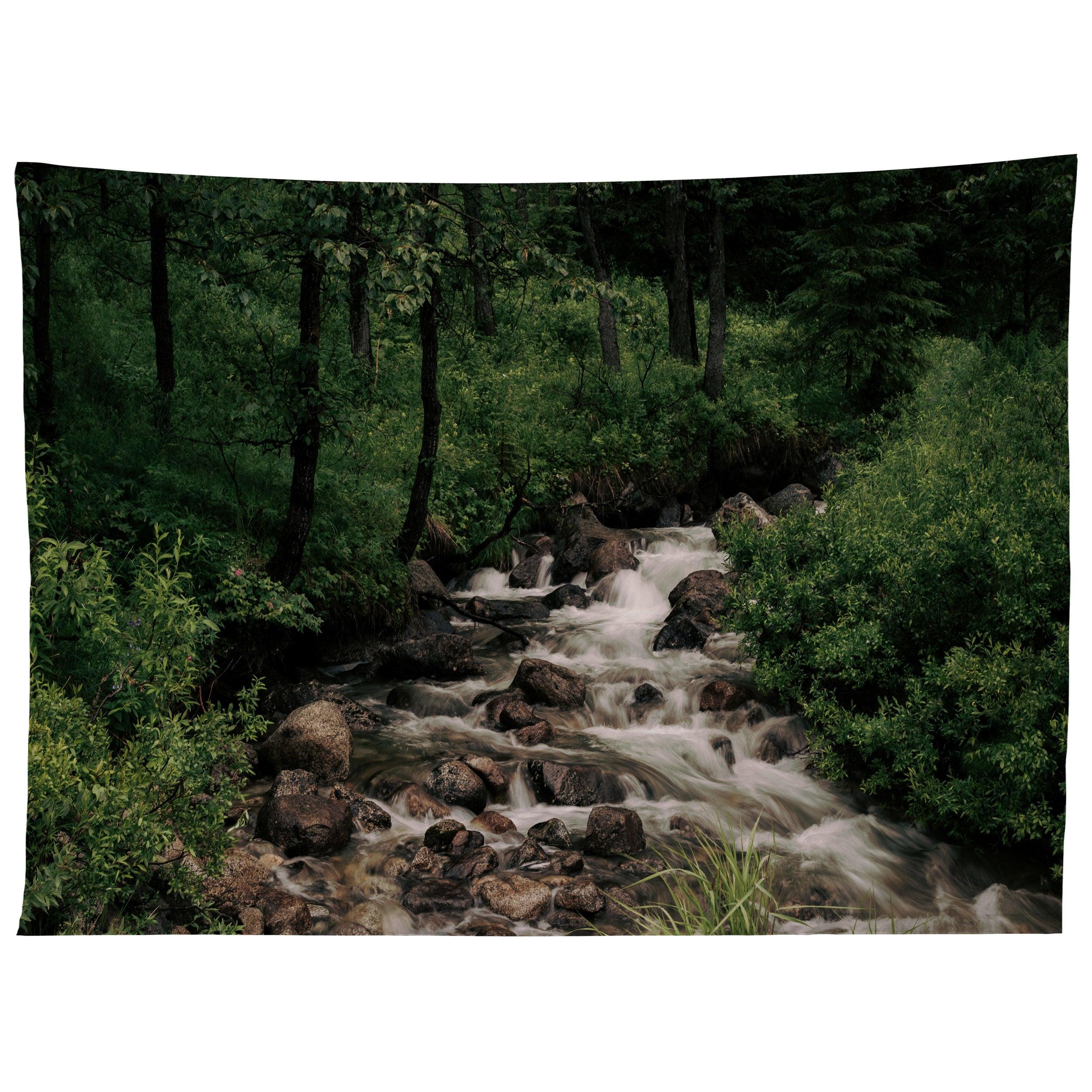 FOREST STREAM tapestry 75x100 чёрный
