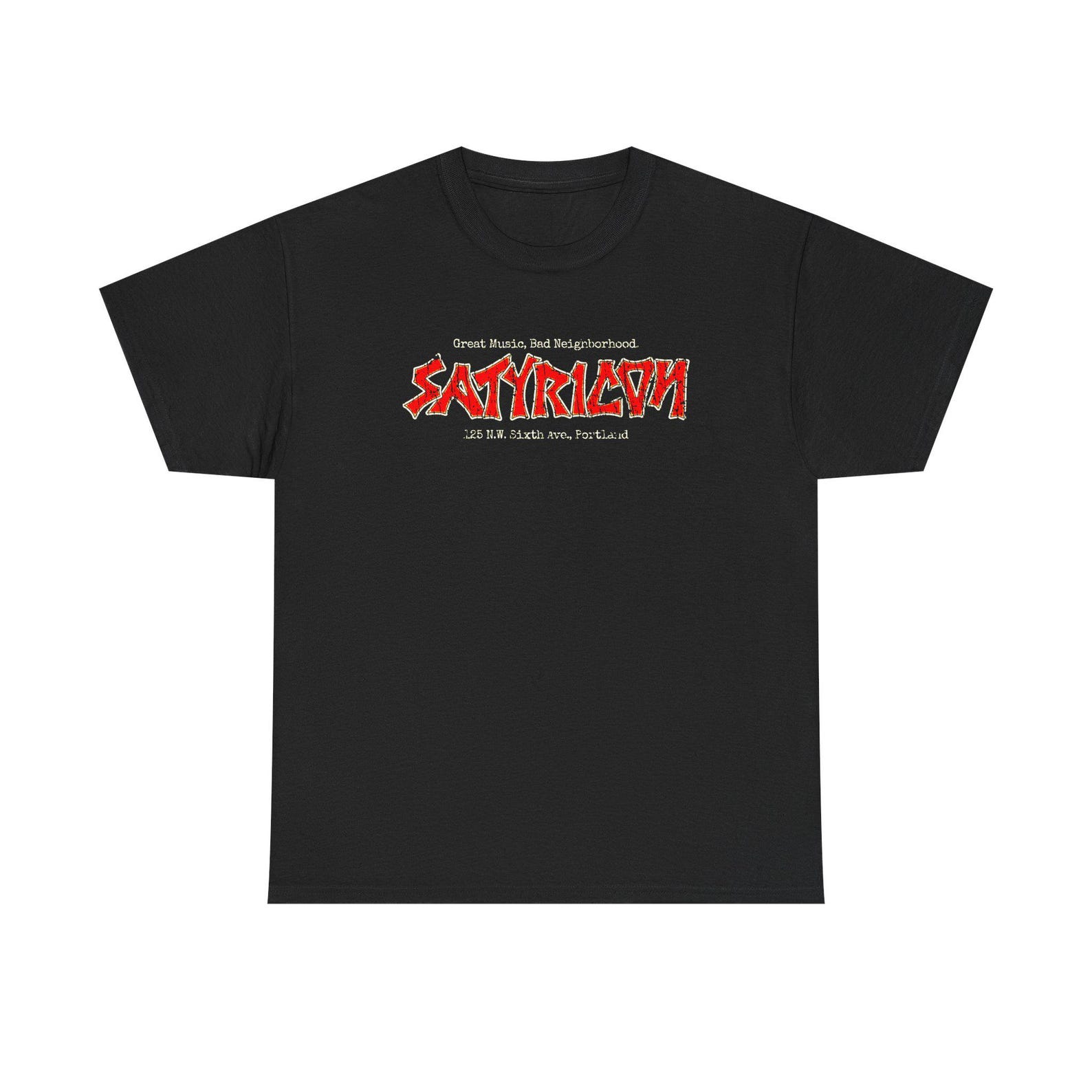 Satyricon Portland Shirt, Legendary Portland Music Venue Tee, Vintage Underground Club T shirt, Oregon Music Scene Gift, Alternative Culture 4XL