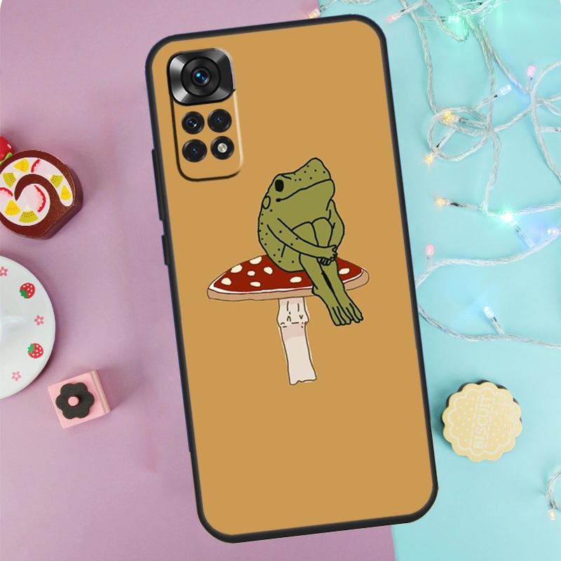 

Чехол грибная лягушка для Xiaomi Redmi Note 14 Pro 9 10 11 12 13 9S 10S 11S 12S Redmi 14C 10C 12C 13C Redmi Note 14 Pro 5G
