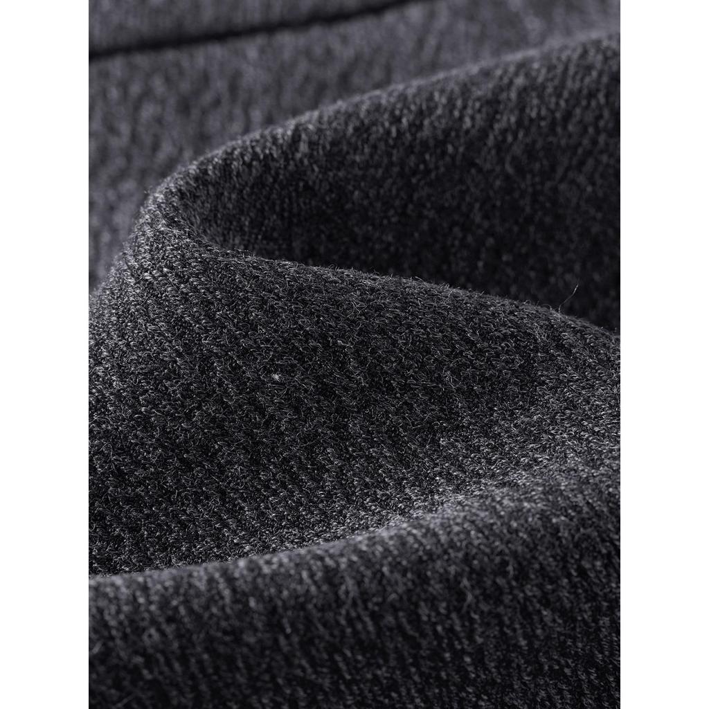 Women's Plus Size Grey Wool Ruffle Trim Half Skirt, Thick A-line Mini Skirt Pants for Spring/Autumn