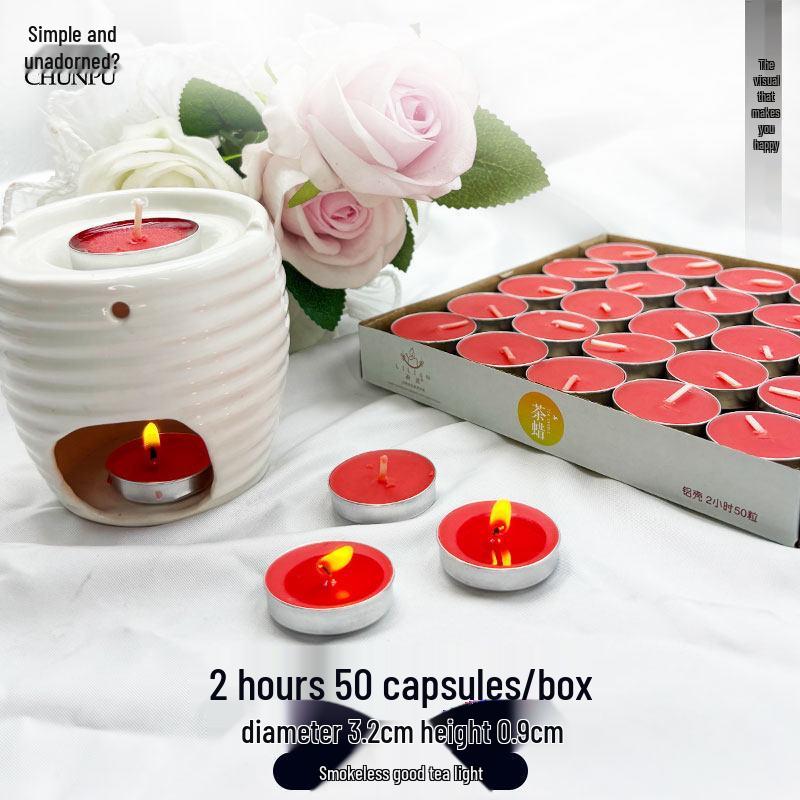 LIEI 24-Hour Smokeless White Candle