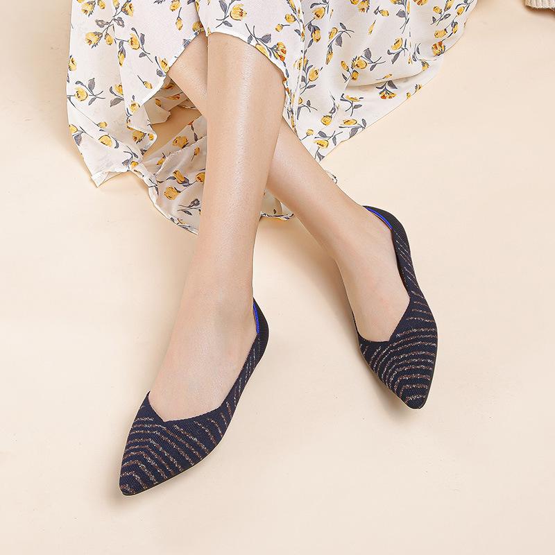 Gestrickte Einzelschuhe Eierrollen-Schuhe Doudou-Schuhe Damen-Webschuhe Flying Knitting Damen-Schuhe