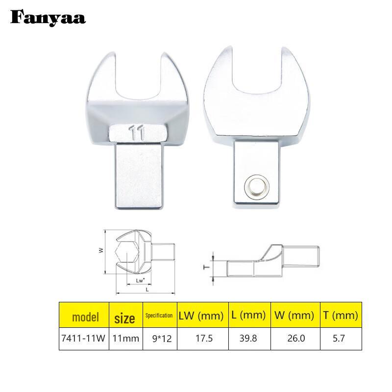 Fanyaa Torque Wrench Crowfoot Inserts