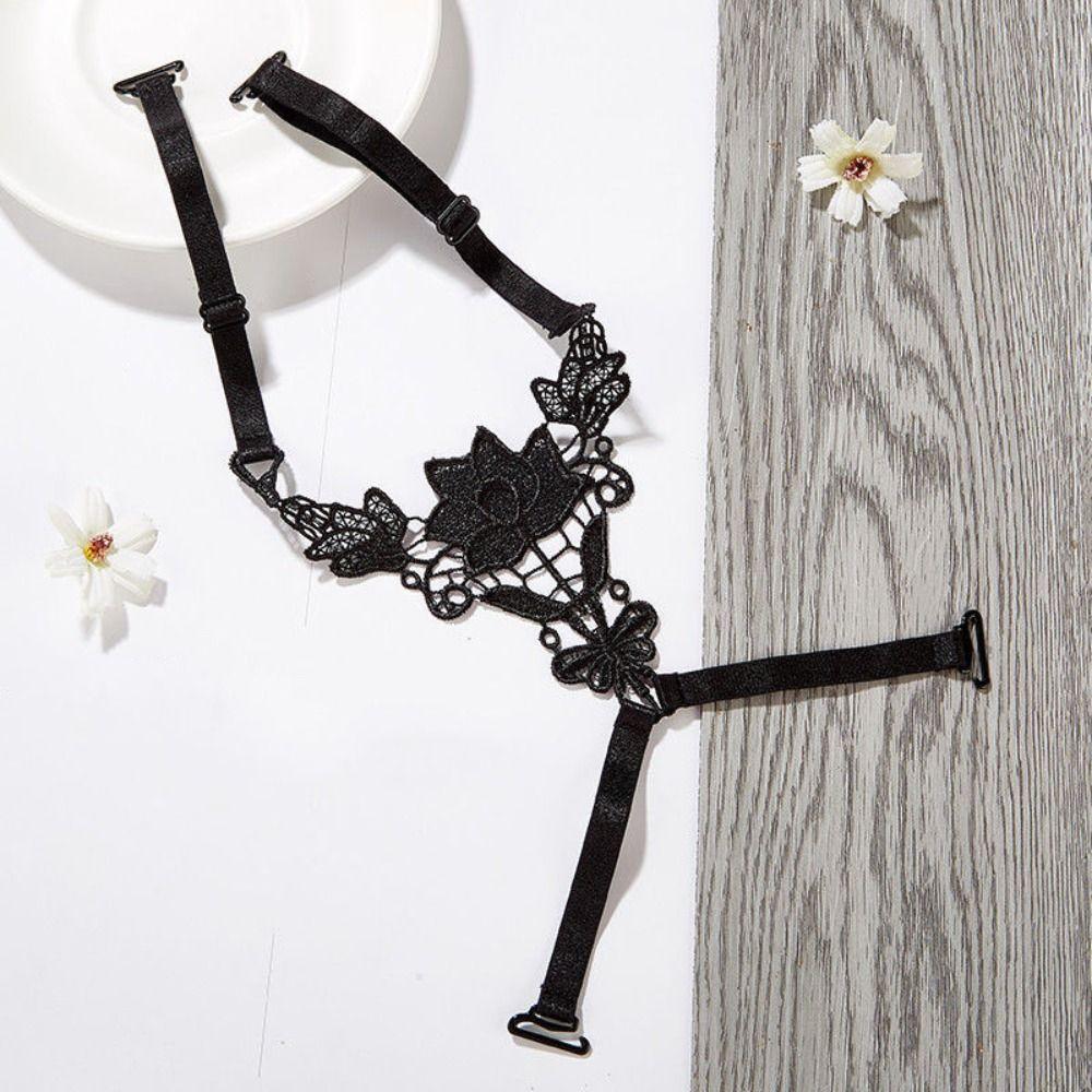 3Pcs Flower Beauty Back Bra Straps Butterfly Lace Bra Straps Elastic Bra Shoulder Straps  Lady
