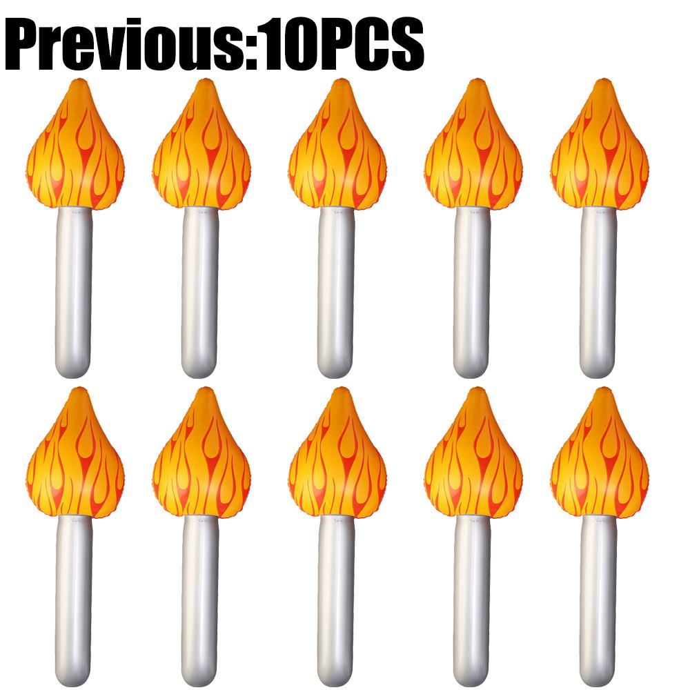 10/5/1Pcs Inflatable Torch Flame Toy Balloon Carnival Prizes Kids Theme Photo Props Sports Game Events Cheering Thunder Sticks