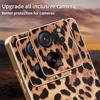 Phone Case For Xiaomi 13T/13T Pro/Redmi K60 Ultra Leopard Print PU Leather Coated PC+TPU Electroplating Cover