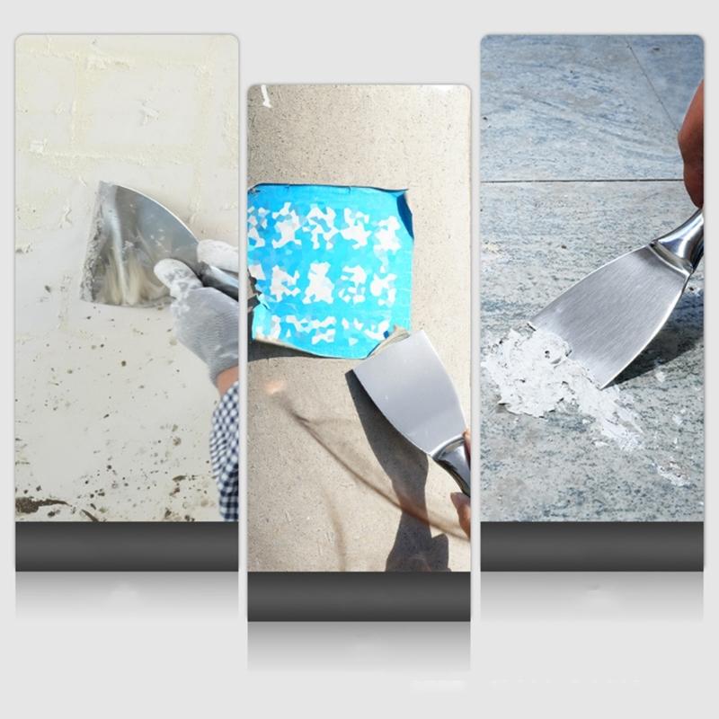 Flachmaul-Putzschaber Edelstahl Fugenklinge Perfekt für Glatte Wand Boden Schabearbeiten Spachtel