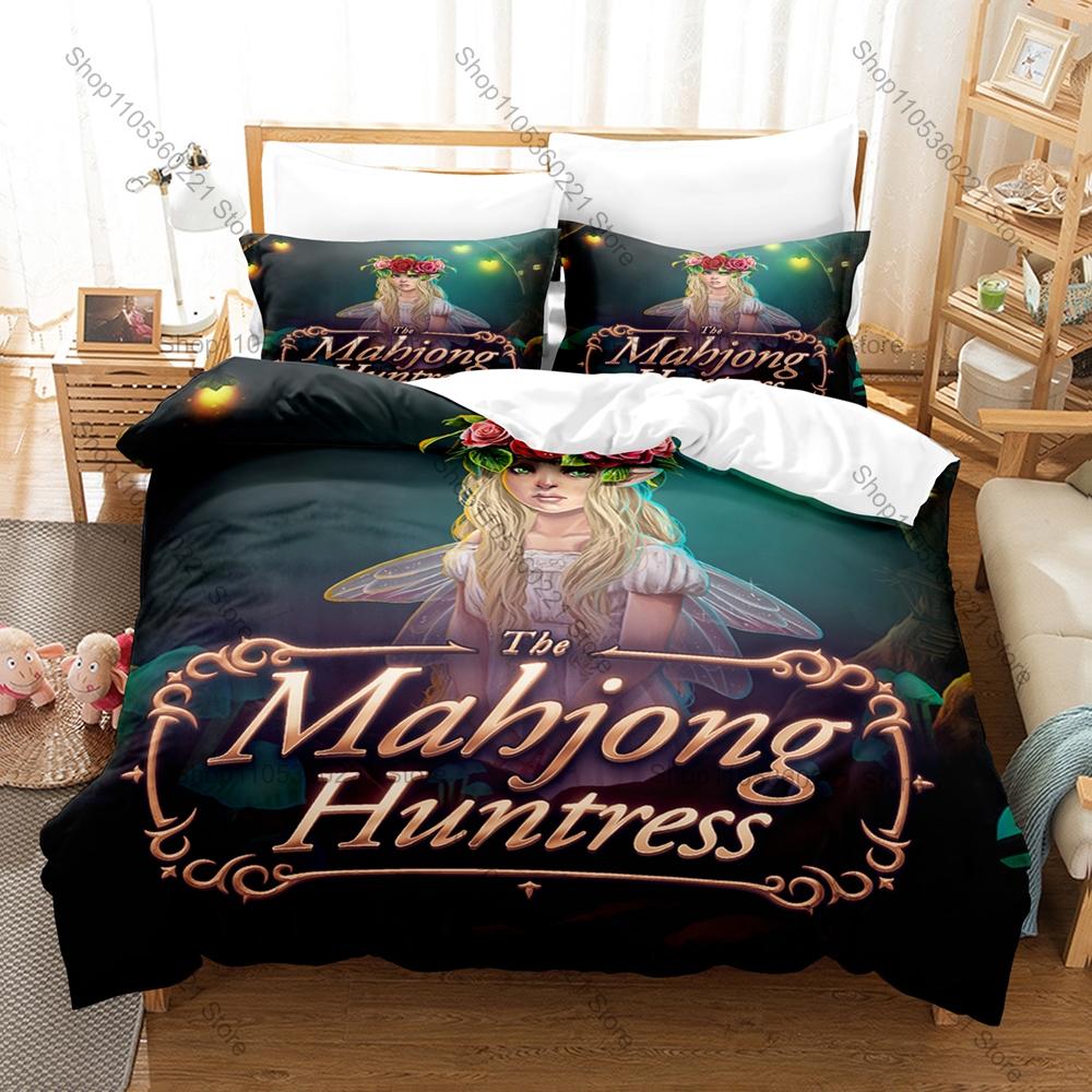 Cool Dark Gothic Werewolf & Mary Character Pattern 3 In 1 Bedding Set Quilt Cover With Two Pillowcases Unique Home Gift Indie Ga