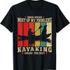Dogs Solve Most Of My Problems Kayaking Solves The Rest Black T Shirt