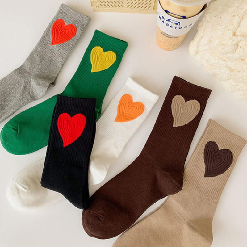 Hamilton Cutie Big Heart Medium Women s Fashion Socks gray