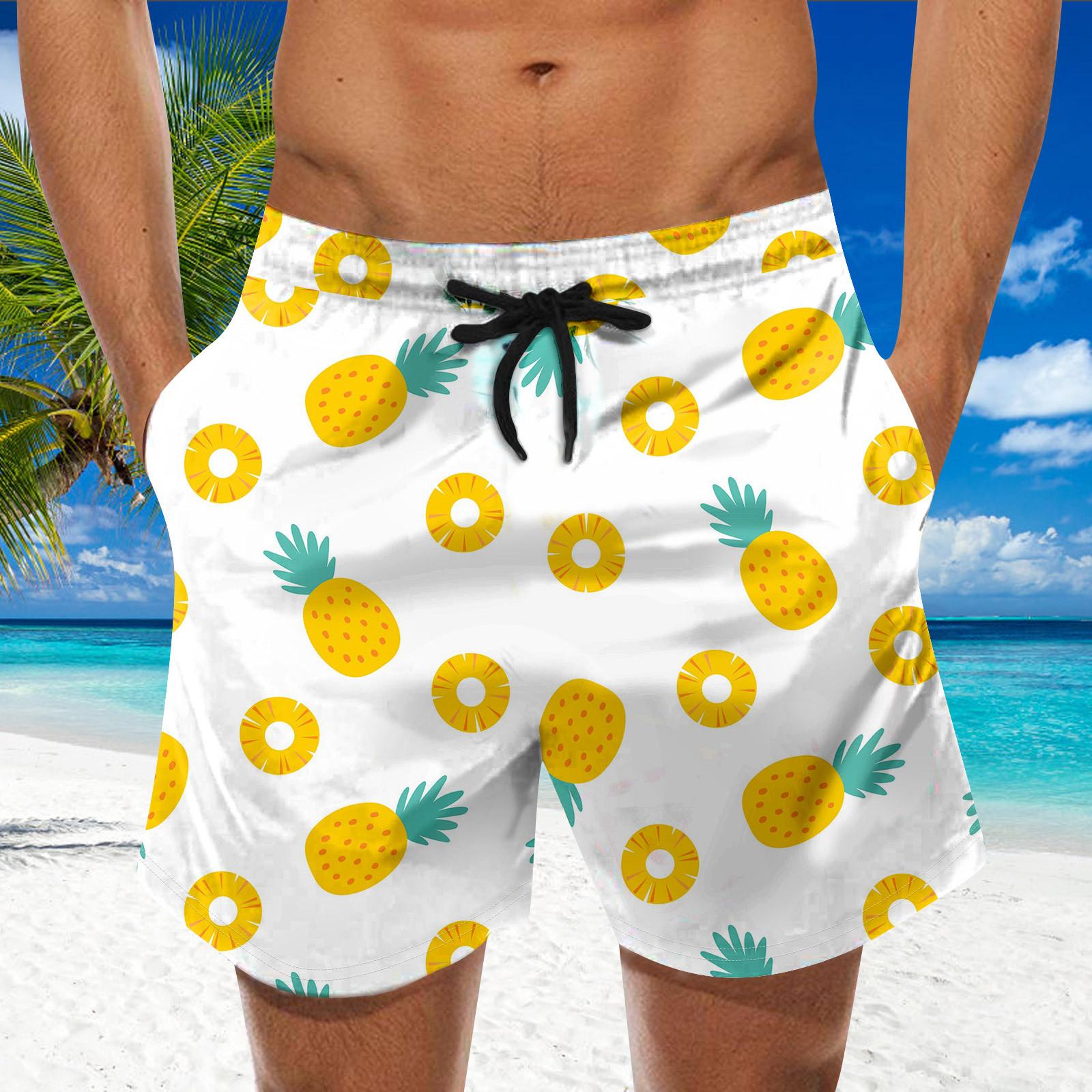 Fashion Men s Strapped Hawaiian Beach Fit Sport Casual Shorts Pants S