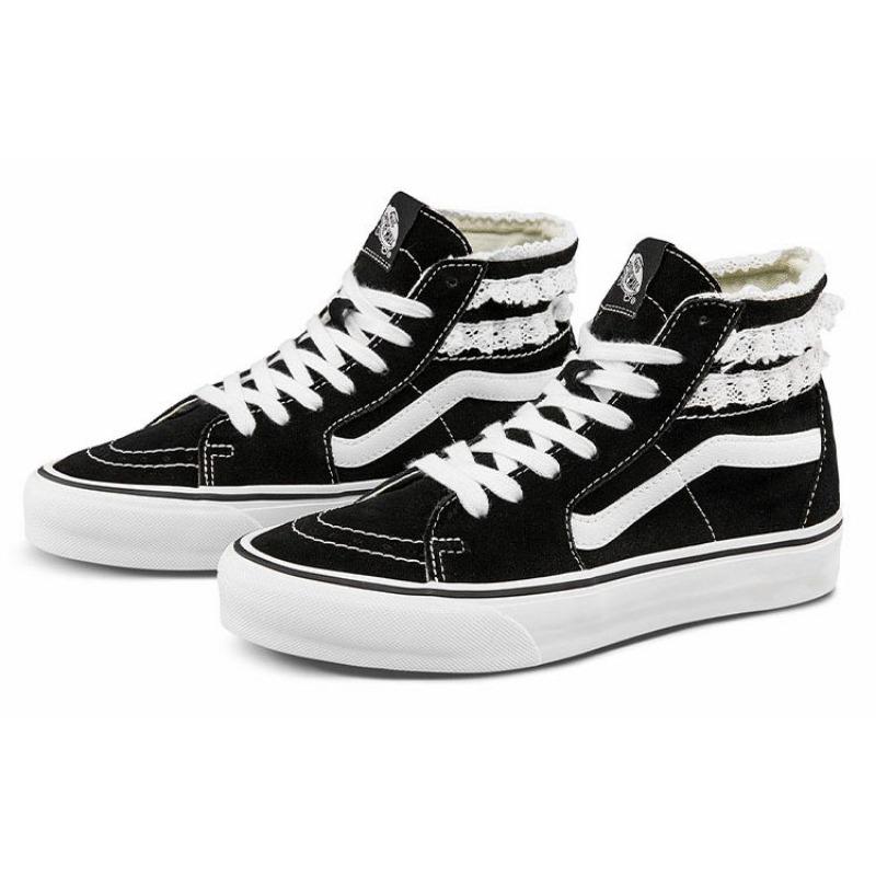 Sandy Liang x Vans SK8 Tapered Modular Unisex High-Top Skateschuhe Schwarz Weiß VN0A7Q5TB7C