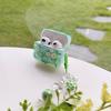Creative Small Fresh Green Floral AirPods Pro Earphone Case for Apple Bluetooth 2-3 Generation Protective Case for Women
