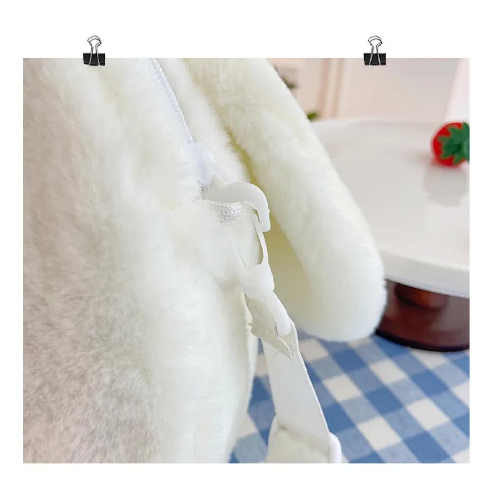 New Rabbit Kitten Plush Toy Backpack Stuffed Animal Rabbit Hold Peach Cat Hold Avocado Portable Shoulder Bag Girl Birthday Gifts