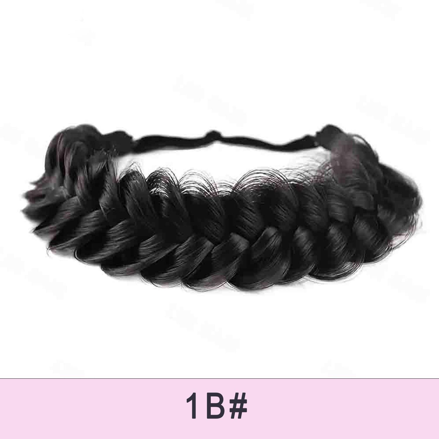 

MISS WIG Регулируемая плетеная повязка на голову ручной работы - высокотемпературный головной убор из натурального волокна для женщин 22cm