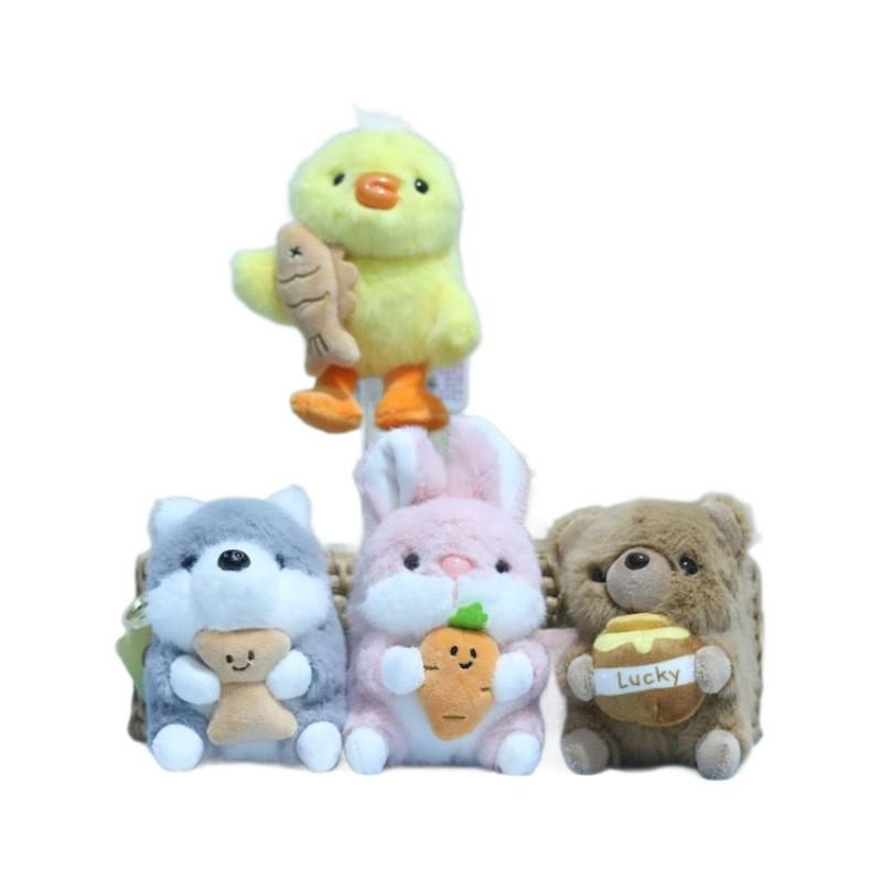 Adorable Plush Shiba Inu Keychain Cute Cartoon Animal Doll With Soft Fur Features