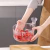 Lightweight Dishwashing Basket Portable Rotating Drain Basket with Strainer for Fruit Vegetable Washing Kitchen Device