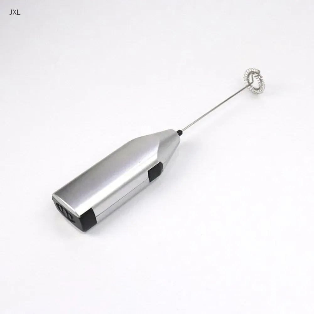 Handheld Electric Whisk Milks Frother Mini Electric Stirring Rod Kitchen Supplies Silver серебряный