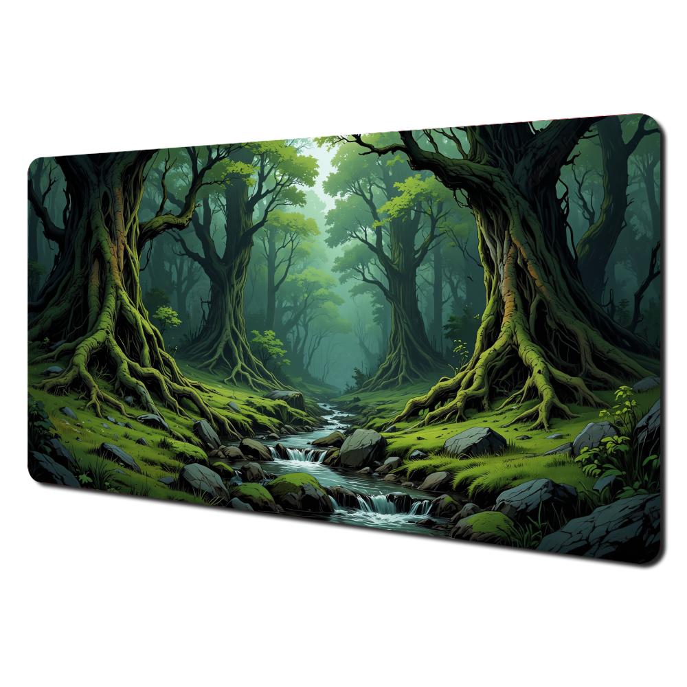 Magic Wooden Boat Large Office Mouse Pad Desk Mat Gamer Pc Accessories Gaming Mat Keypad Mousepad Suitable For Work And Game