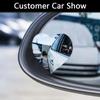 2Pcs Heart Blind Spot Mirror Car Frameless Side Mirror Blindspot Stick-on Car Convex Rearview Mirror Auxiliary Set Car Accessory