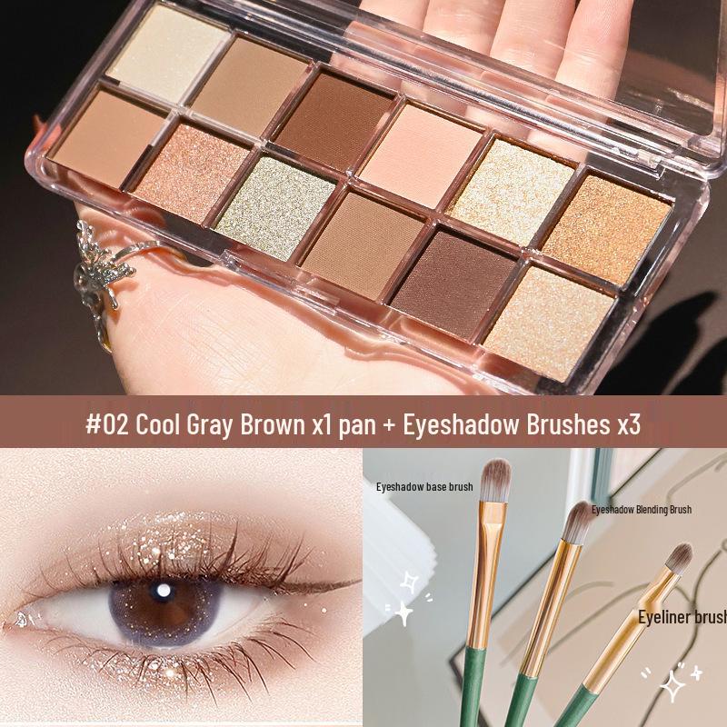 Mingxizhi 2025 Multi-Use 12-Color Cement Eyeshadow Palette