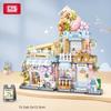 LOZ-4801 Folding Street View Bear Takoyaki Wooden House Flower Workshop Building House Model Children's Building Blocks Toy