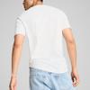 Puma Pullover Round Neck Printed Letter Short Sleeve T-Shirt Men Tops White 683213-02
