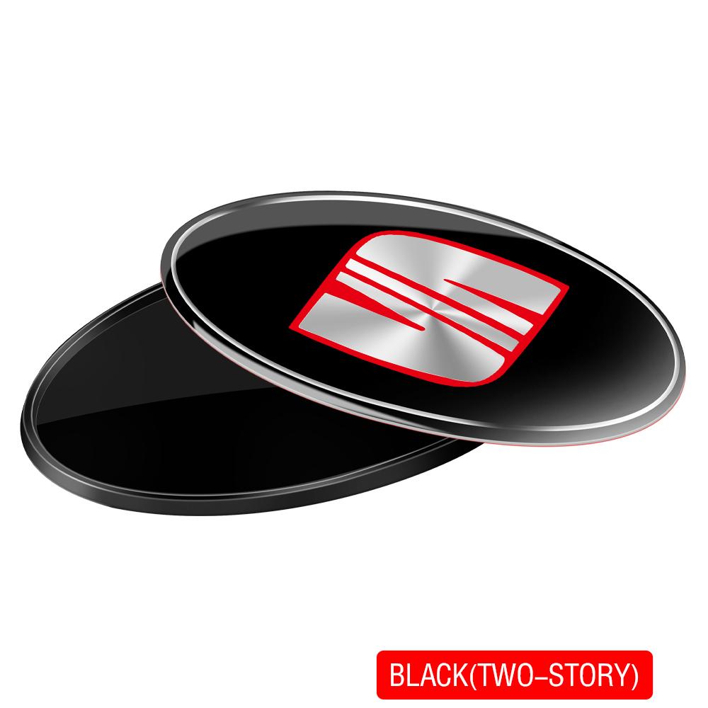 NBNY6 1Pcs Car Door Aluminum Emblem Trunk Logo Stickers For Seat Leon Mk1 Mk2 Ateca Altea Arosa Ibiza 6j Ahambra FR Toledo Accessories