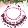 With 12 Clothespins Outdoor Clothesline Windproof Non-Slip Clotheslines  Outdoor Travel Camping