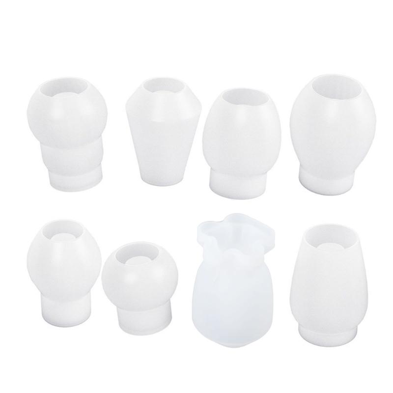 Test Tube Vase Mold Hydroponic Plant Flower Pots Silicone Mould Candle Holder Molds Plaster Resin Casting Molds Decors