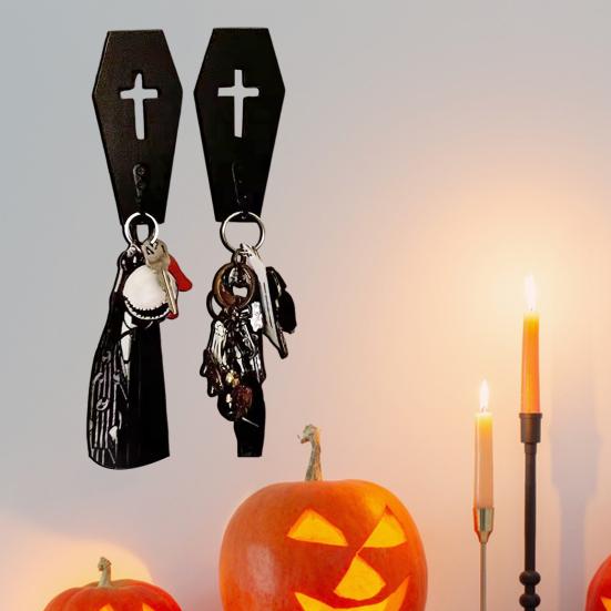 

4Pcs Wall Hooks Set Spooky Gothic Home Decor Creative Shape Strong Load-bearing