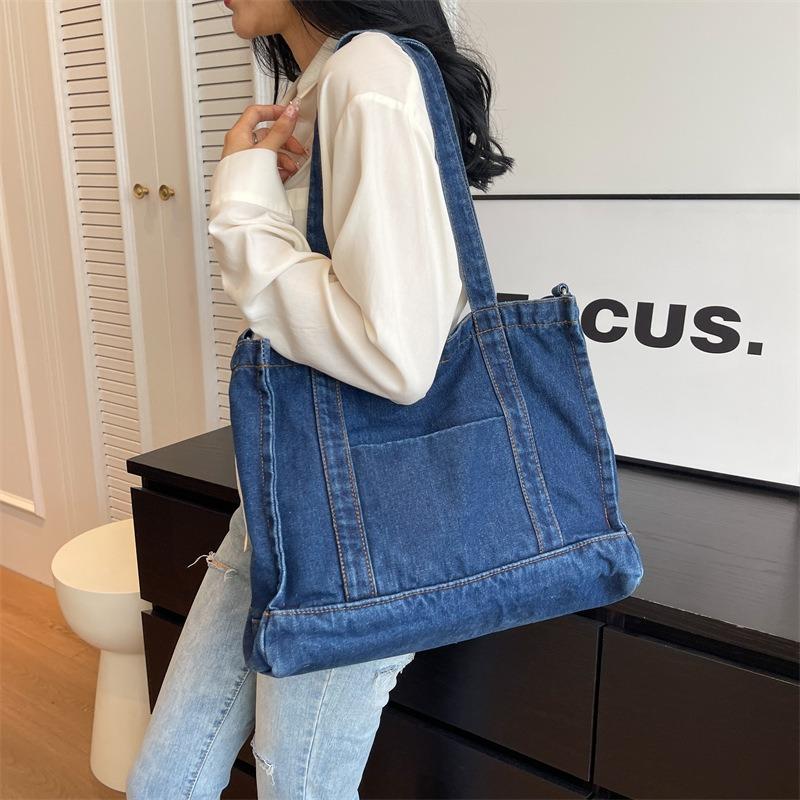 New Cowboy Tote Bag Women Fashion Simple Hundred Shoulder Bag Travel Casual Crossbody Bag