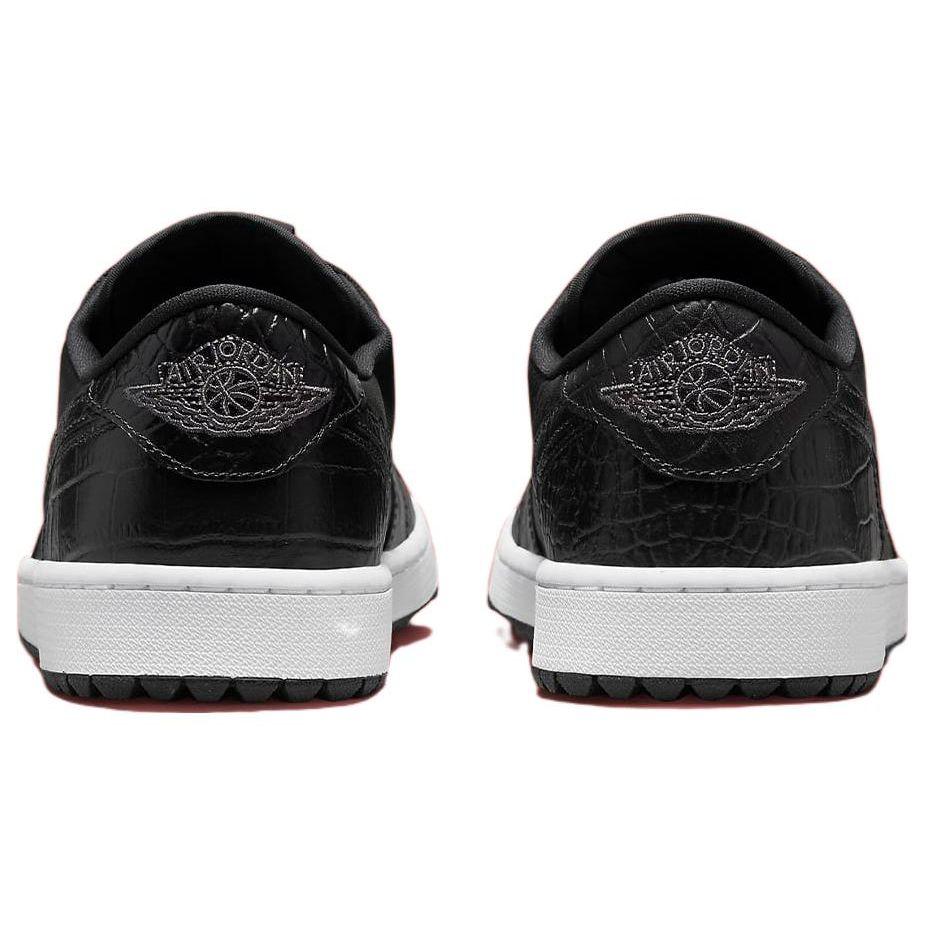 Air Jordan 1 Low Golf Černá Krokodýlí Unisex Tenisky Železně šedá Bílá DD9315-003