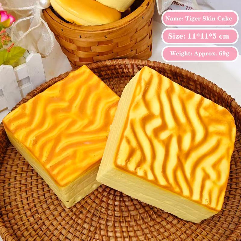 Simulated Bread Squishy Slow Rising Soft Sticky Stress Relief Toy Flexible Stress Reduction Stick Squishy Fidget Toy Adult Gift