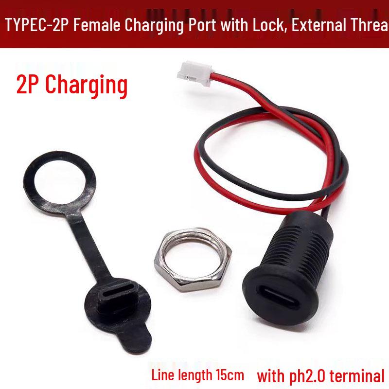 Type-C2P Transparent Green LED Desk Lamp with Oval USB-C Charging Port