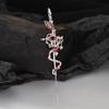 Vintage Studs Earrings Ear Studs Snake Shape Piercing Ear Jewelry Alloy Texture Suitable for Fashion Women Girls