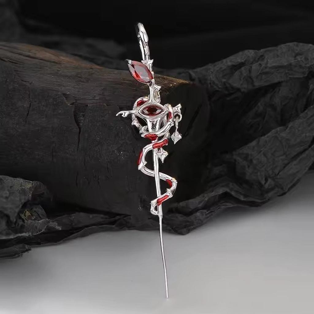 Vintage Studs Earrings Ear Studs Snake Shape Piercing Ear Jewelry Alloy Texture Suitable for Fashion Women Girls