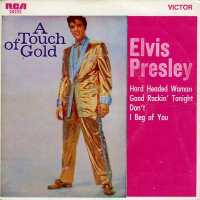 7inch Record ELVIS PRESLEY - A Touch Of Gold Volume 1 20222 RCA Victor Australia  Rock Used