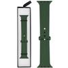 New GlacierX Silicone Synthwave Dark Olive Green Smartwatch Strap for Apple Watch 42/44/45/49mm Green