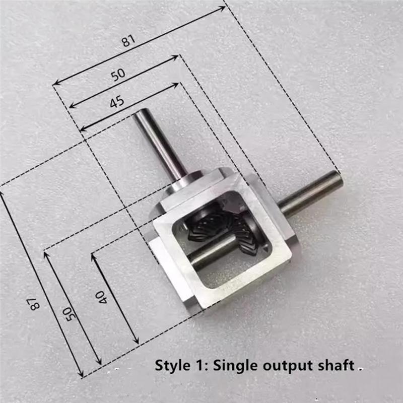 A84E-Spiral Bevel Gear 1M 20T 8MM Reducer Right Angle Drive Gearbox 1:1 Cross Commutator