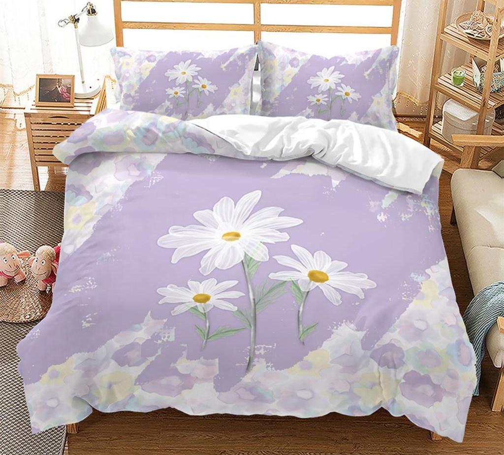 

Comforter Spring Flower King Size Double Bed Pink Cherry Blossom Bedding Set For Girls Teens Adults Room Decoration 3 Pcs Comforter (quilt)-EU Single(135*200cm)3pcs