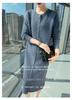 Women's Mink Cashmere Cardigan - Round Neck, Long Sleeve, Soft, Fluffy, Loose Fit, Mid-Length Knit Wool Sweater for Autumn/Winter.