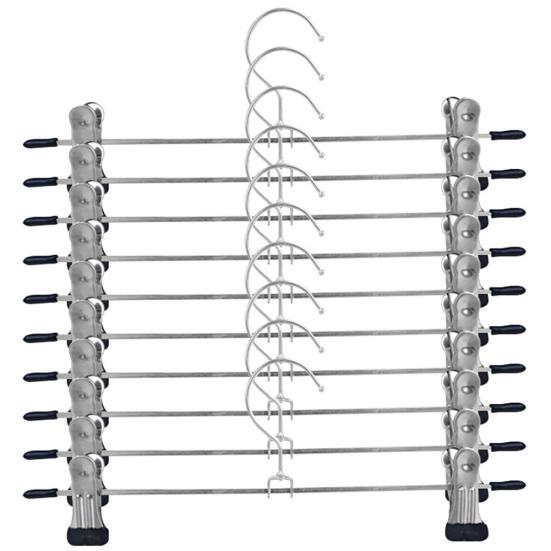 5/10/15/20Pcs Anti-slip Trouser Clothes Rack Organizer Shirt Pants Jeans Hanger