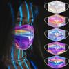 100pc Gradient Adult Mask Disposable Non Woven Dust-proof Unisex Facemask Outdoor Fashion Vintage Ultrathin Men Women Mouth Cover