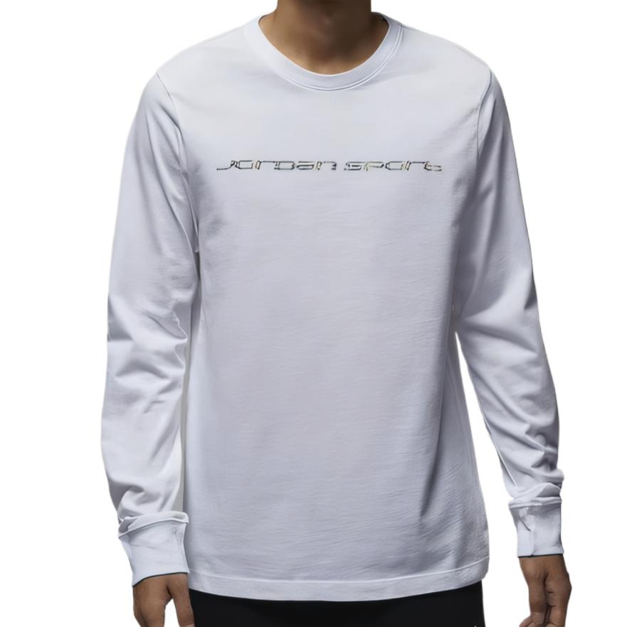 

Jordan Футболка с круглым вырезом, надписью, удобная, с длинным рукавом, мужская, топы, белая, черная, HJ2345-100 M