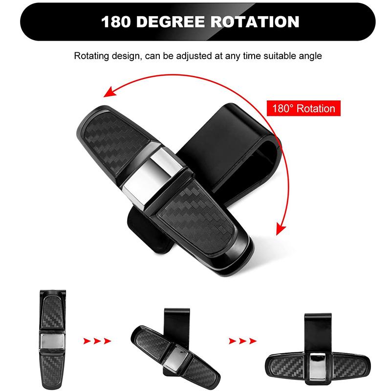 Car Glasses Case Universal Car Sun Visor Glasses Holder Sunglasses Clip Auto Interior Accessories